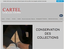 Tablet Screenshot of cartelcollections.com
